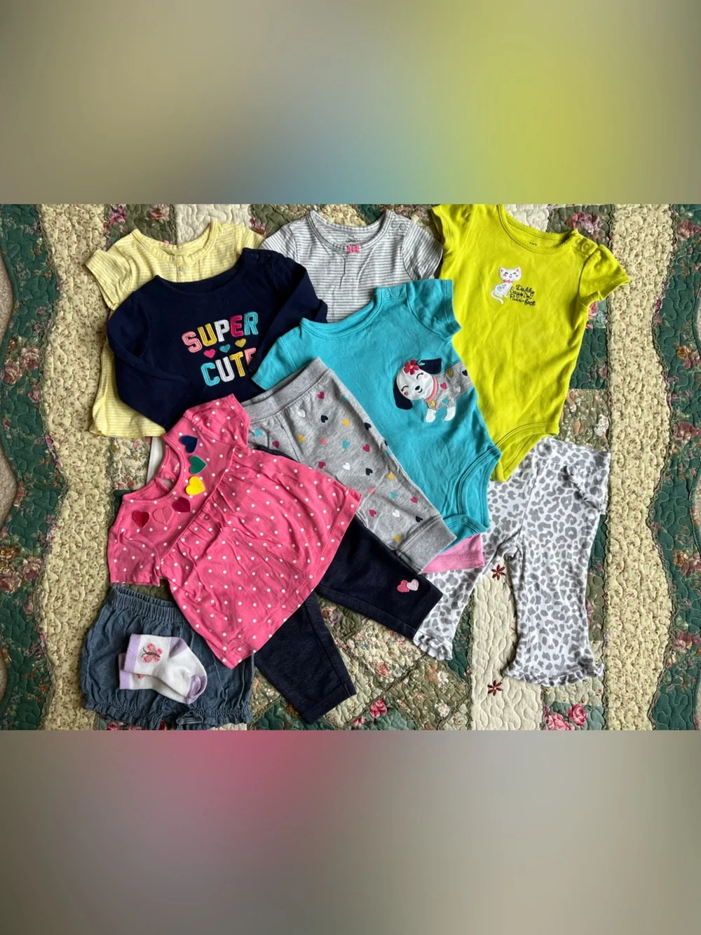 Carter's 6 months baby girl’s clothes bundle